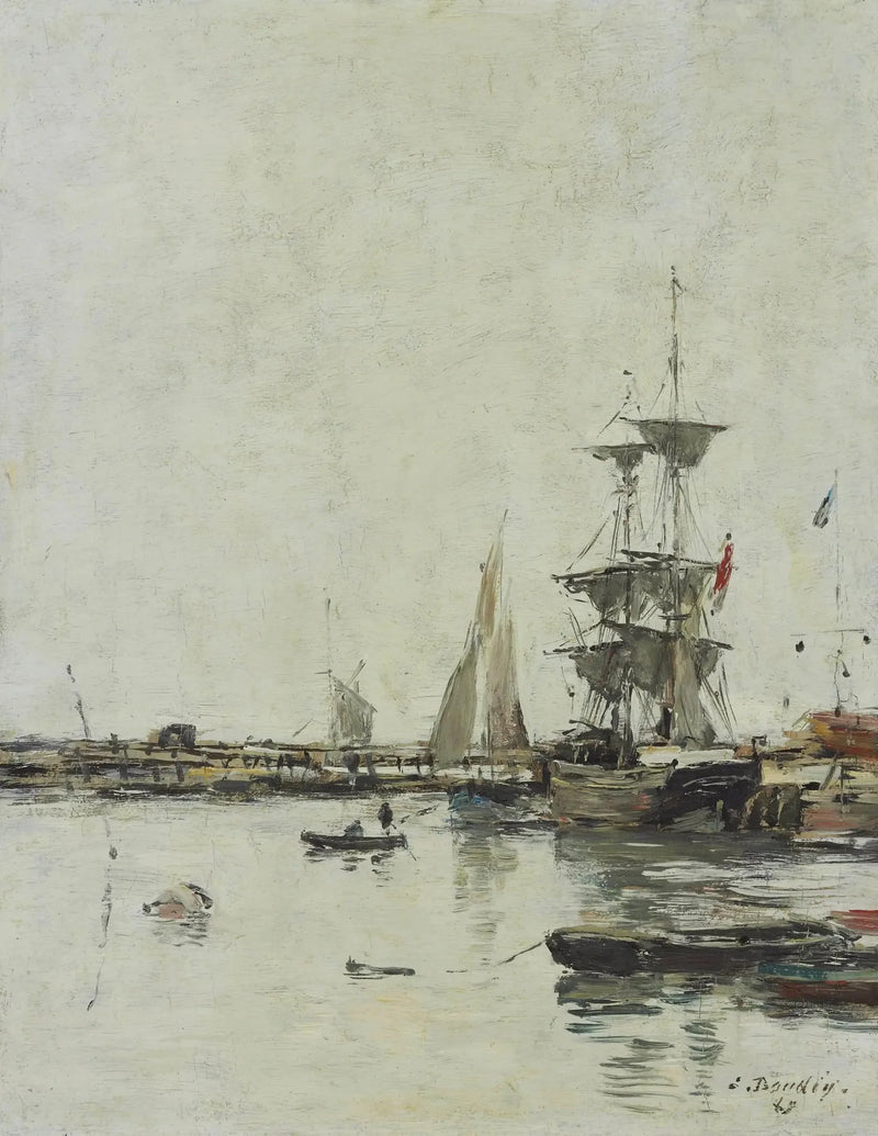 Lahti Trouvillessa - Eugène Boudin