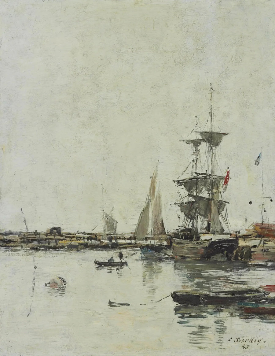Lahti Trouvillessa - Eugène Boudin