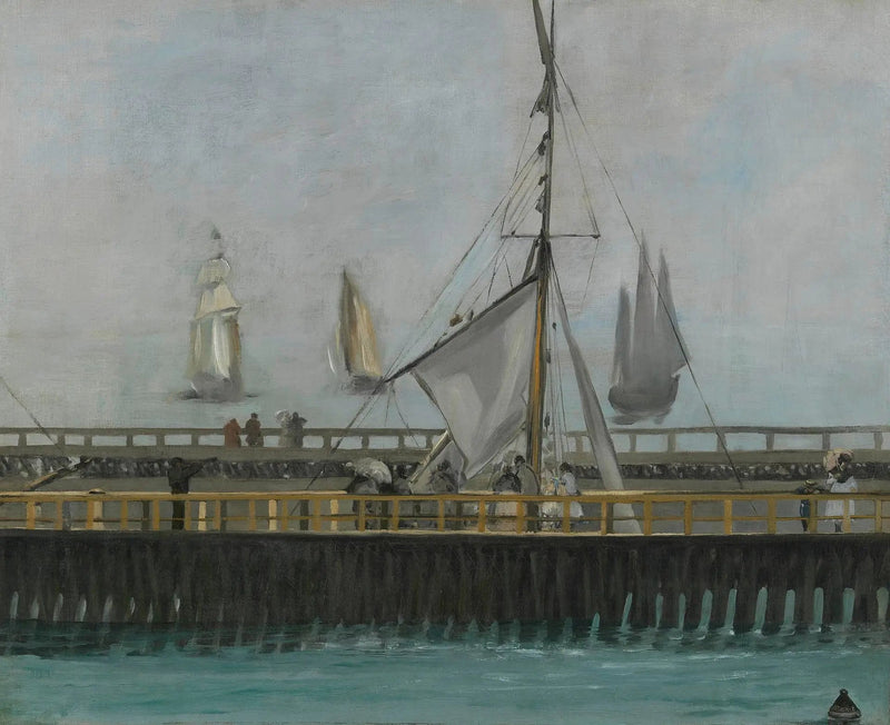 Boulogne-sur-Merin laituri - Édouard Manet