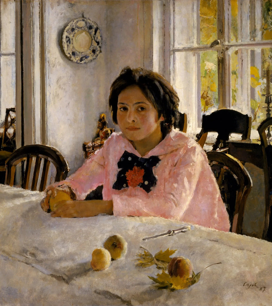 Tyttö persikoiden kanssa - Valentin Serov