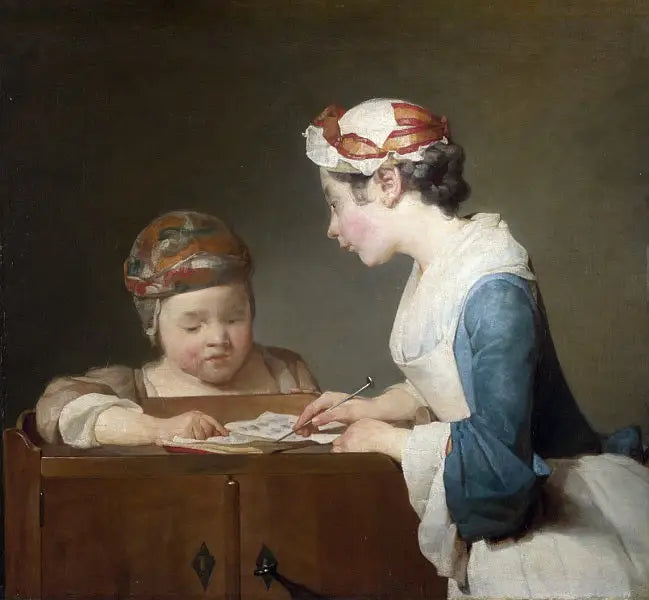 Nuori koulutäti - Jean Siméon Chardin