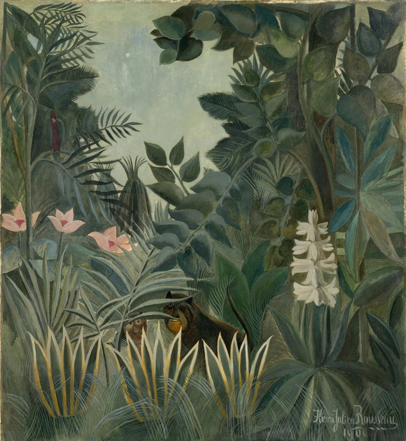 Equatoriaalinen viidakko - Henri Rousseau