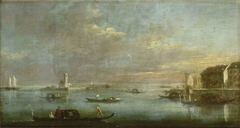 Venetsian laguunin auringonlasku - Francesco Guardi