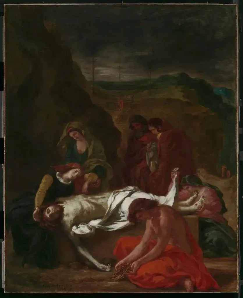 Surumielisyys (Kristus haudassa) - Eugène Delacroix