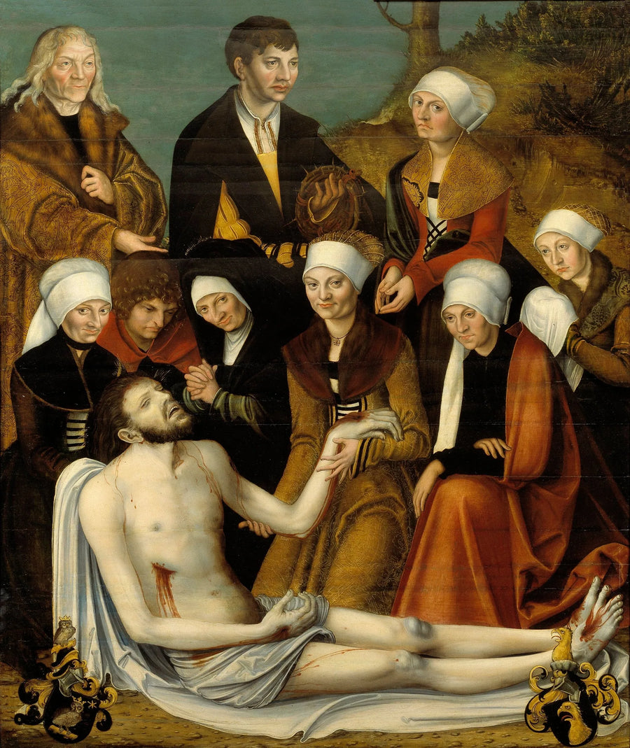 Kristuksen kuolleen ruumiin valitus - Lucas Cranach vanhempi