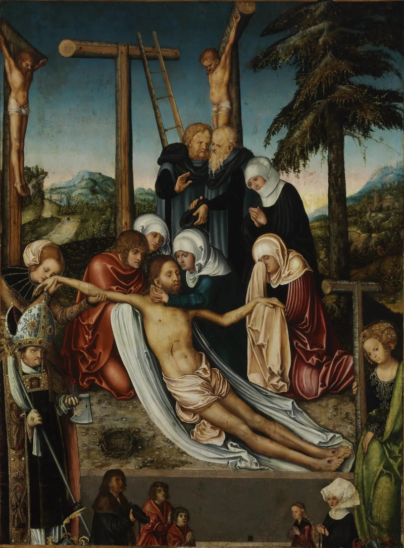 Kristuksen kuolleen ruumiin valitus - Lucas Cranach vanhempi