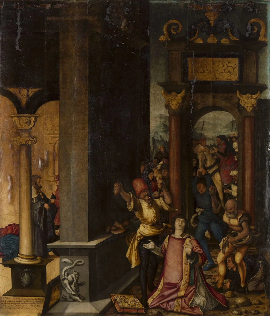 Pyhän Stefanoksen kivittäminen - Hans Baldung Grien
