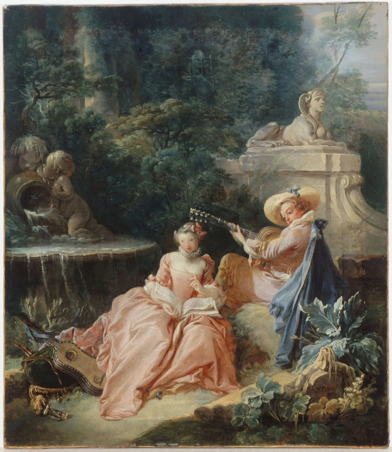 Musiikkitunti - François Boucher