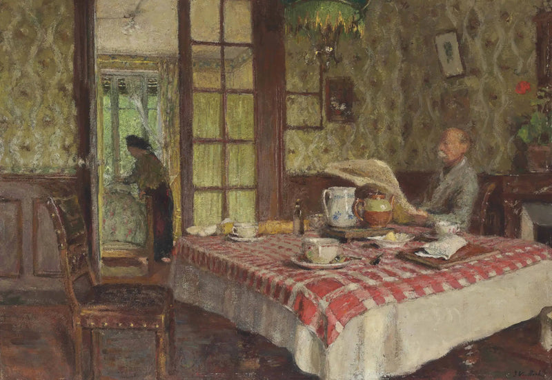 Luku ruokasalissa, Vaucresson - Édouard Vuillard
