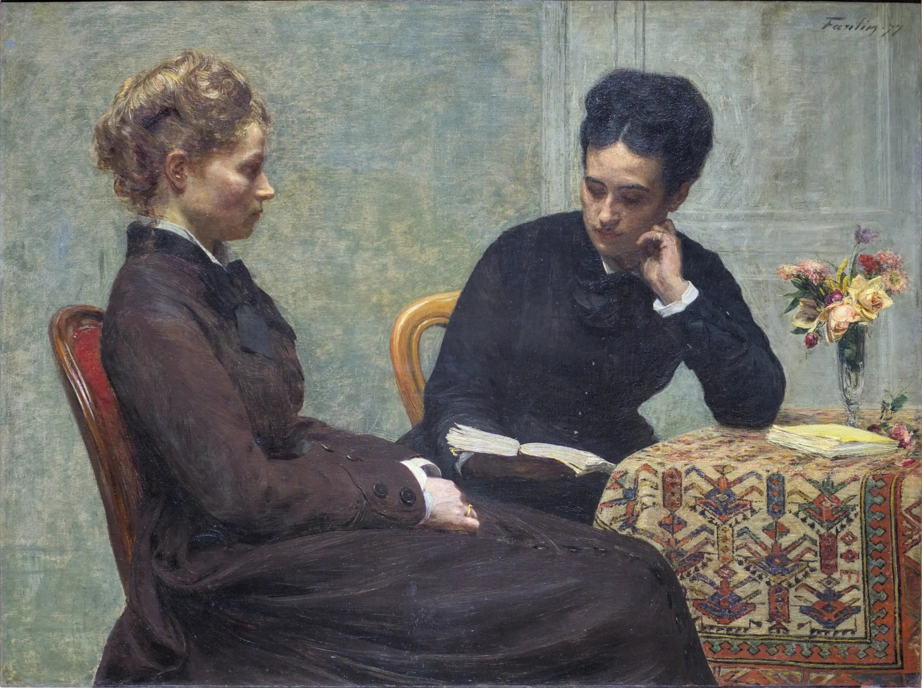 La Lecture - Henri Fantin-Latour - Alpha Reproduction