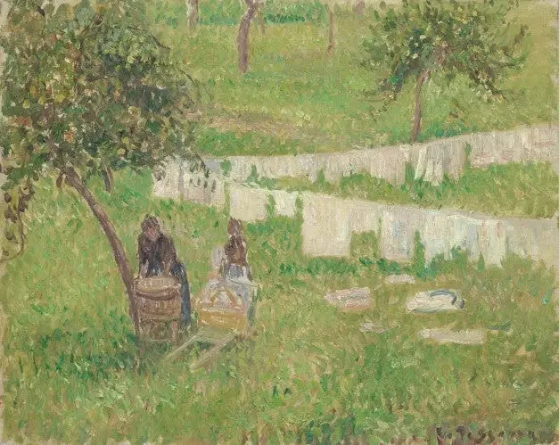 Eragny'n pesuaine - Camille Pissarro
