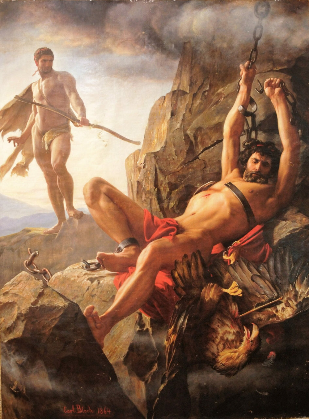 La libération de Prométhée - Carl Heinrich Bloch image 1 copie de tableau peinte à la main
