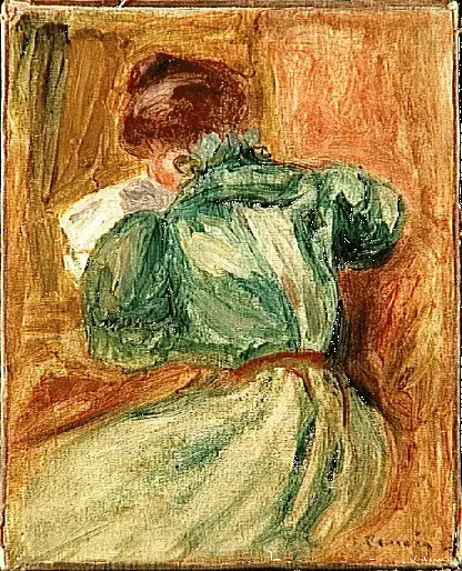 Vihreä lukija - Pierre-Auguste Renoir