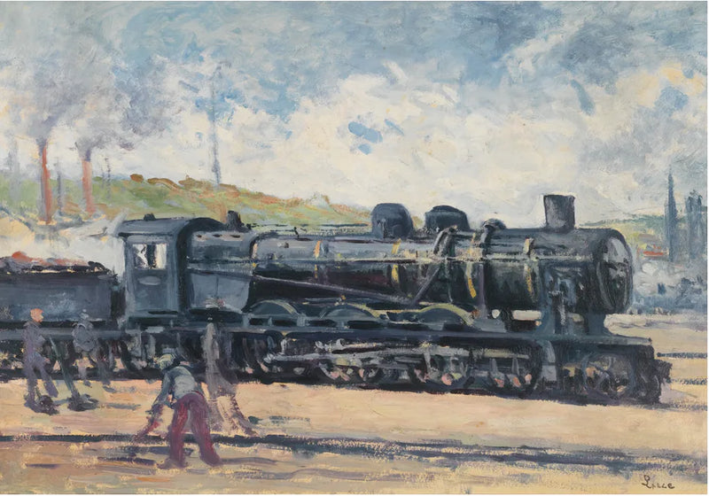 Lokomotiivi, Charleroin ympäristö - Maximilien Luce