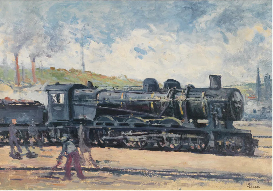 Lokomotiivi, Charleroin ympäristö - Maximilien Luce