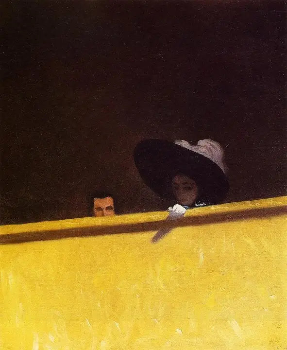 Teatterin ovi, herra ja rouva - Félix Vallotton