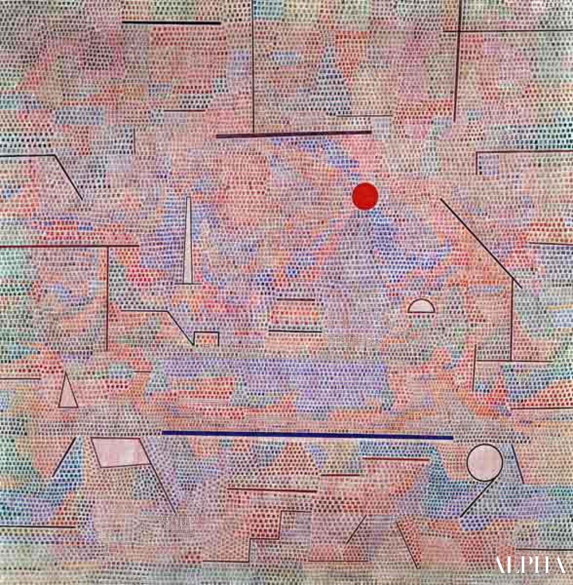 Valo ja jokin - Paul Klee - Korkealaatuiset taulujen ja maalauksien reproduktiot