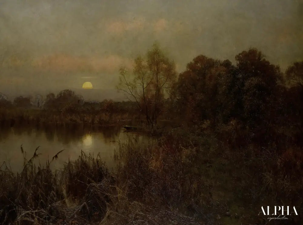 La lune montante - Edward Wilkins Waite - Reproductions de tableaux et peintures haut de gamme