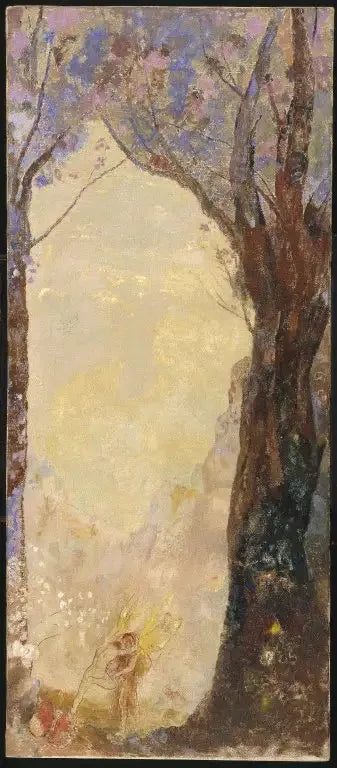 Jaakobin taistelu enkelin kanssa - Odilon Redon