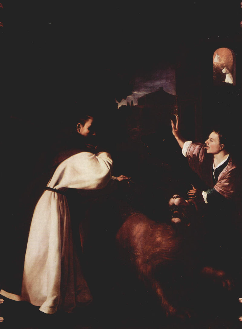 Veljensä Diego de Orgaz taistelu demoneja vastaan - Francisco de Zurbarán