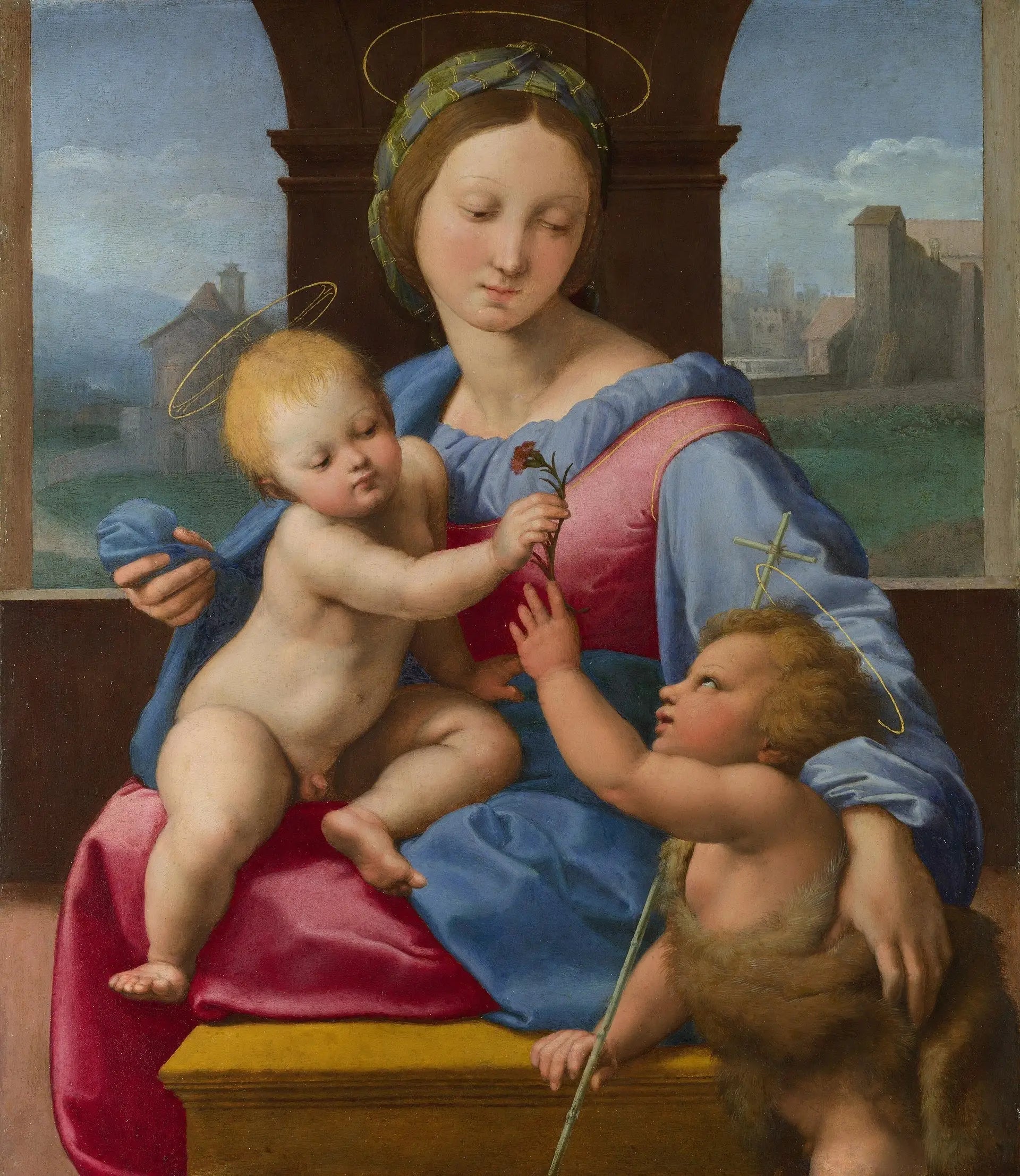 La Madone Aldobrandini - Raphaël Sanzio image 1 copie peinte à la main à l’huile