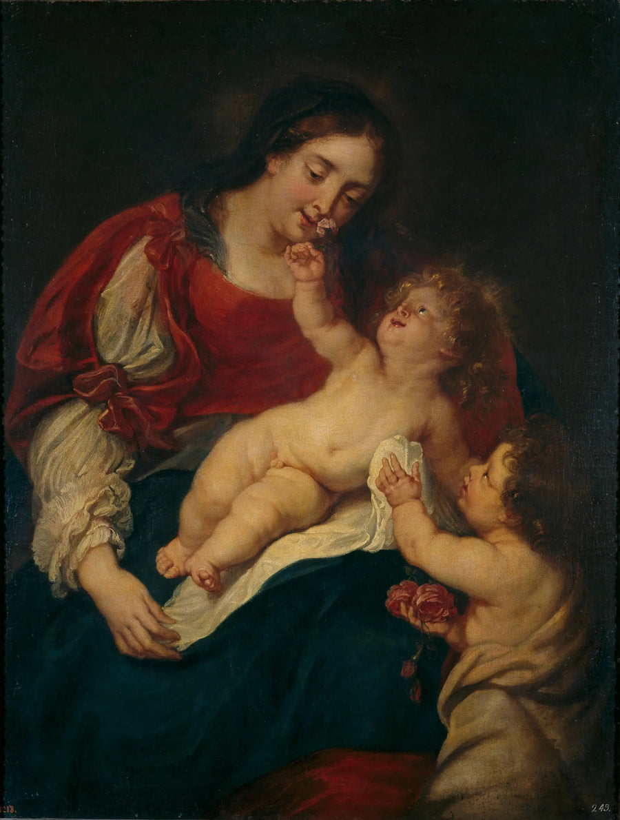 Neitsyt Marian ruusuilla - Antoine van Dyck