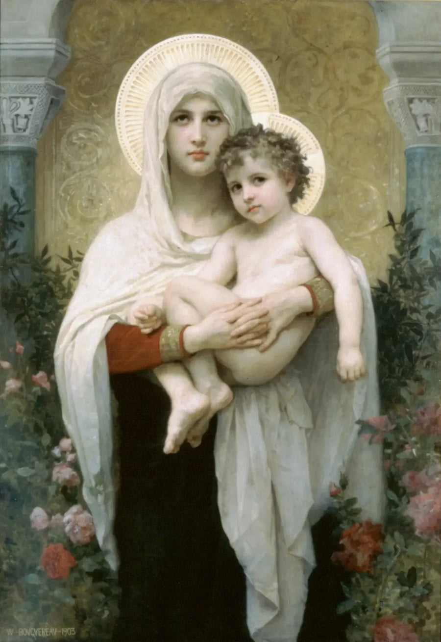 Ruusujen Madonna - Bouguereau