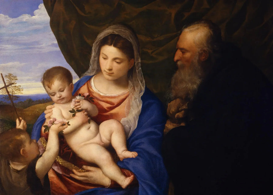 Madonna ruusuilla - Tiziano