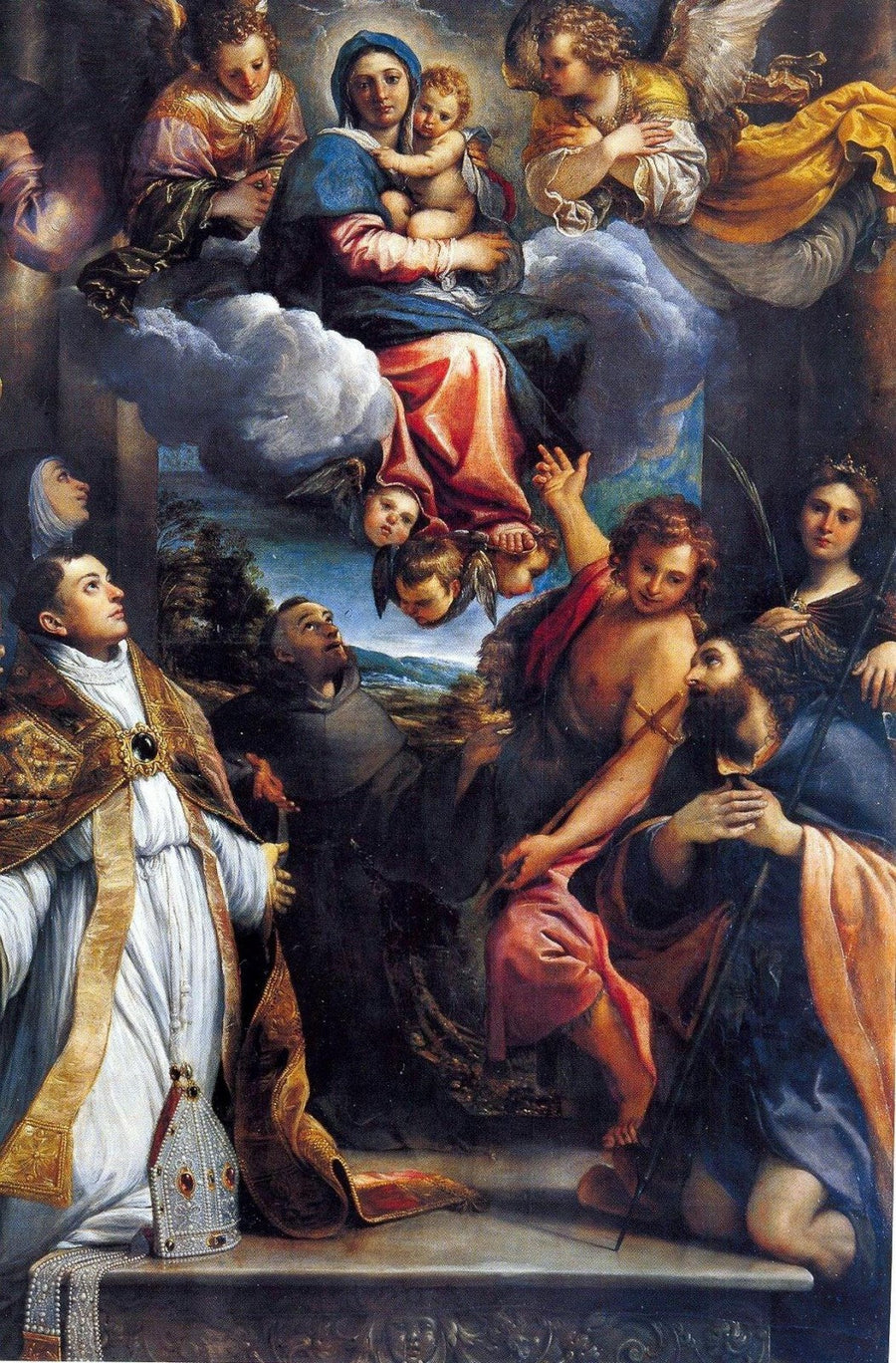 Kunnian Madonna pyhien kanssa - Annibale Carracci