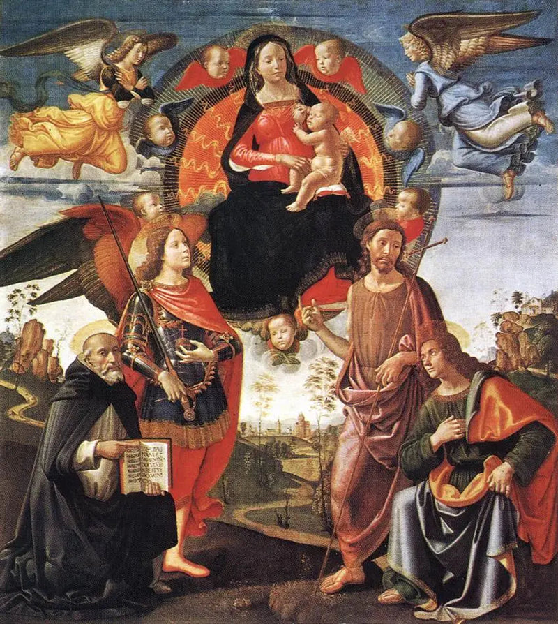 Kunnian Madonna pyhien kanssa - Domenico Ghirlandaio