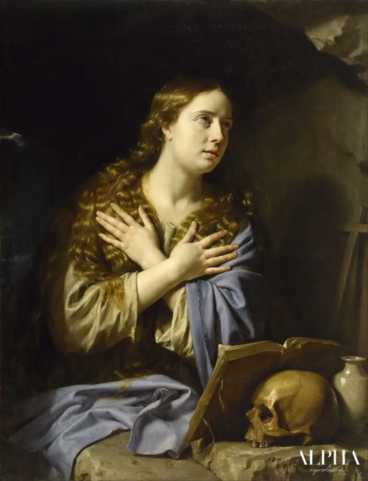 La Magdalena repentante - Philippe de Champaigne - Reproductions de tableaux et peintures haut de gamme