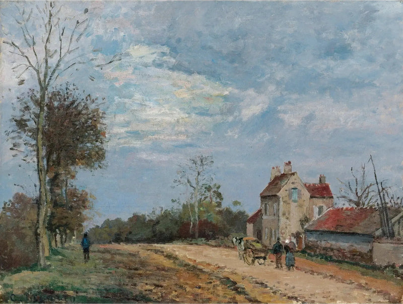 Herra Musyn talo, Marlyn tie, Louveciennes - Camille Pissarro