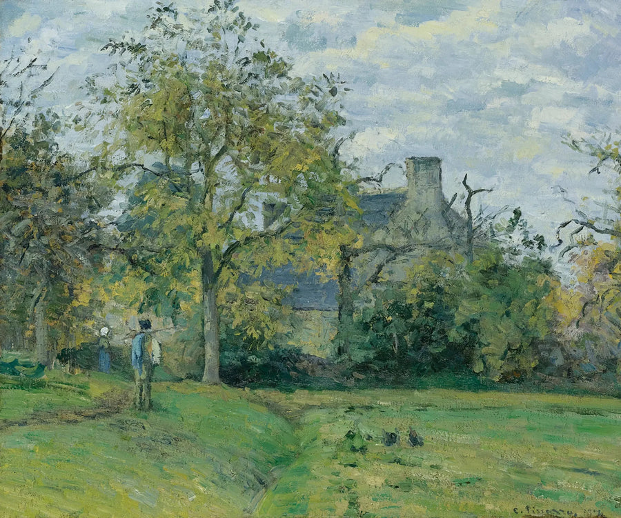 Pietten talo Montfoucaulissa - Camille Pissarro