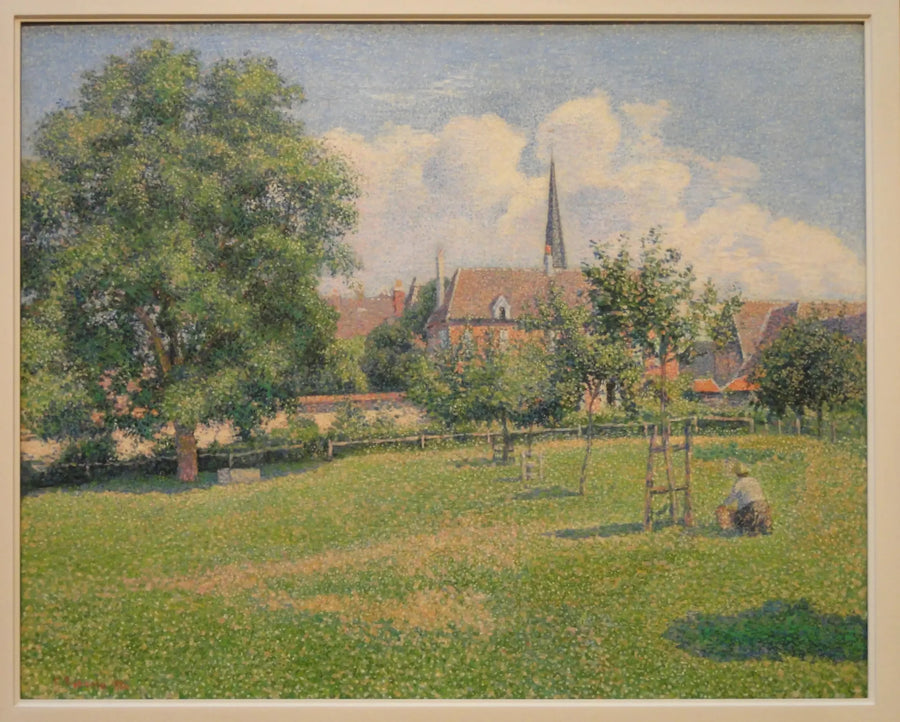 Kuurojen Talo ja Éragnyn Kirkko - Camille Pissarro