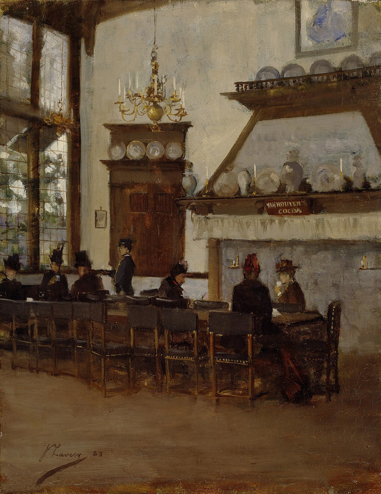 Hollantilainen kaakaotalo Glasgow'n kansainvälisessä näyttelyssä vuonna 1888 - John Lavery