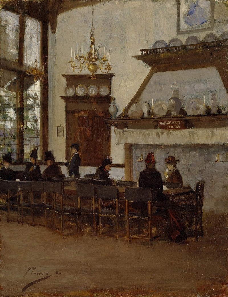 Hollantilainen kaakaotalo Glasgow'n kansainvälisessä näyttelyssä vuonna 1888 - John Lavery
