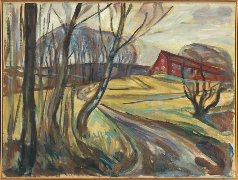 Punainen talo - Edvard Munch