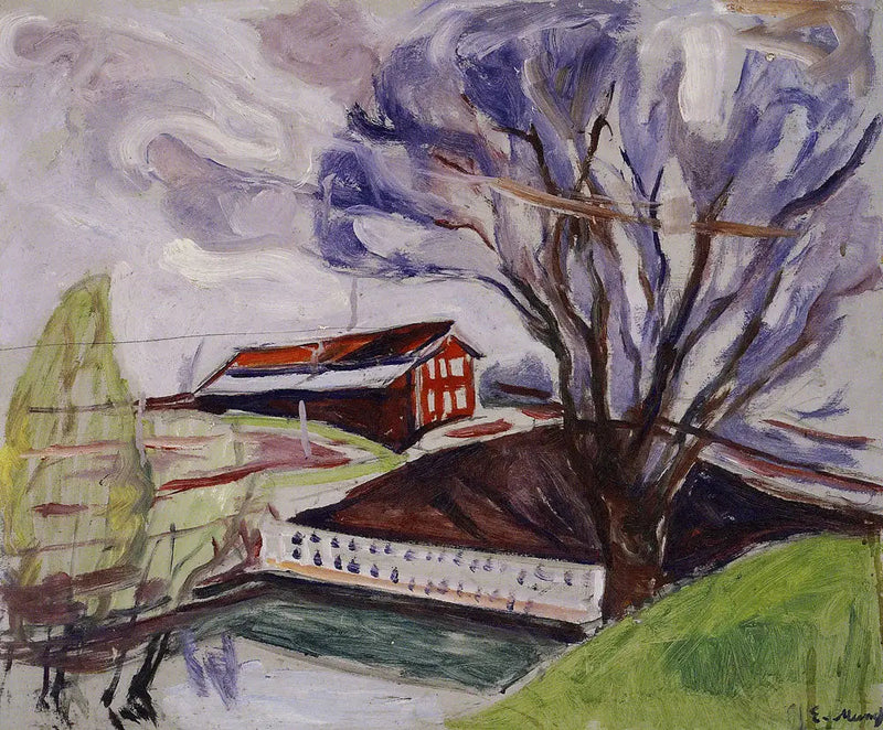 Punainen talo - Edvard Munch