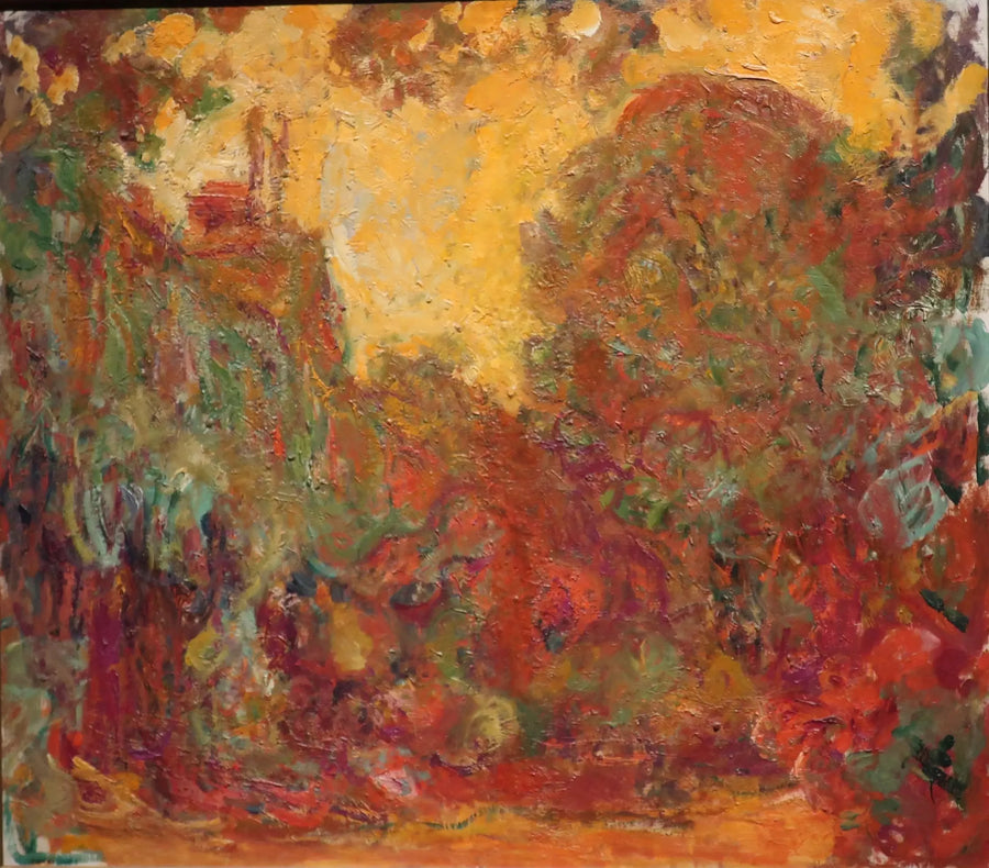Talo ruusupuutarhasta nähtynä - Claude Monet
