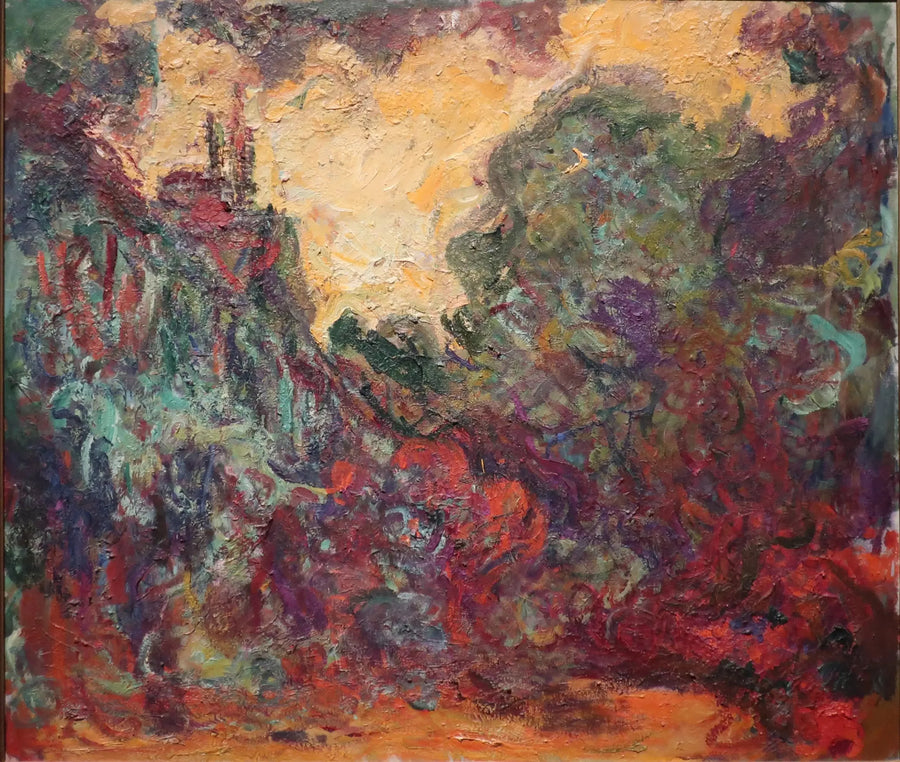 Talo ruusupuutarhasta nähtynä - Claude Monet