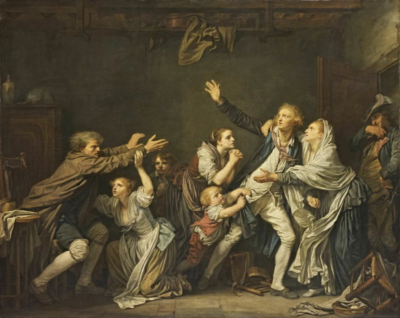 Isän kirous - Jean-Baptiste Greuze