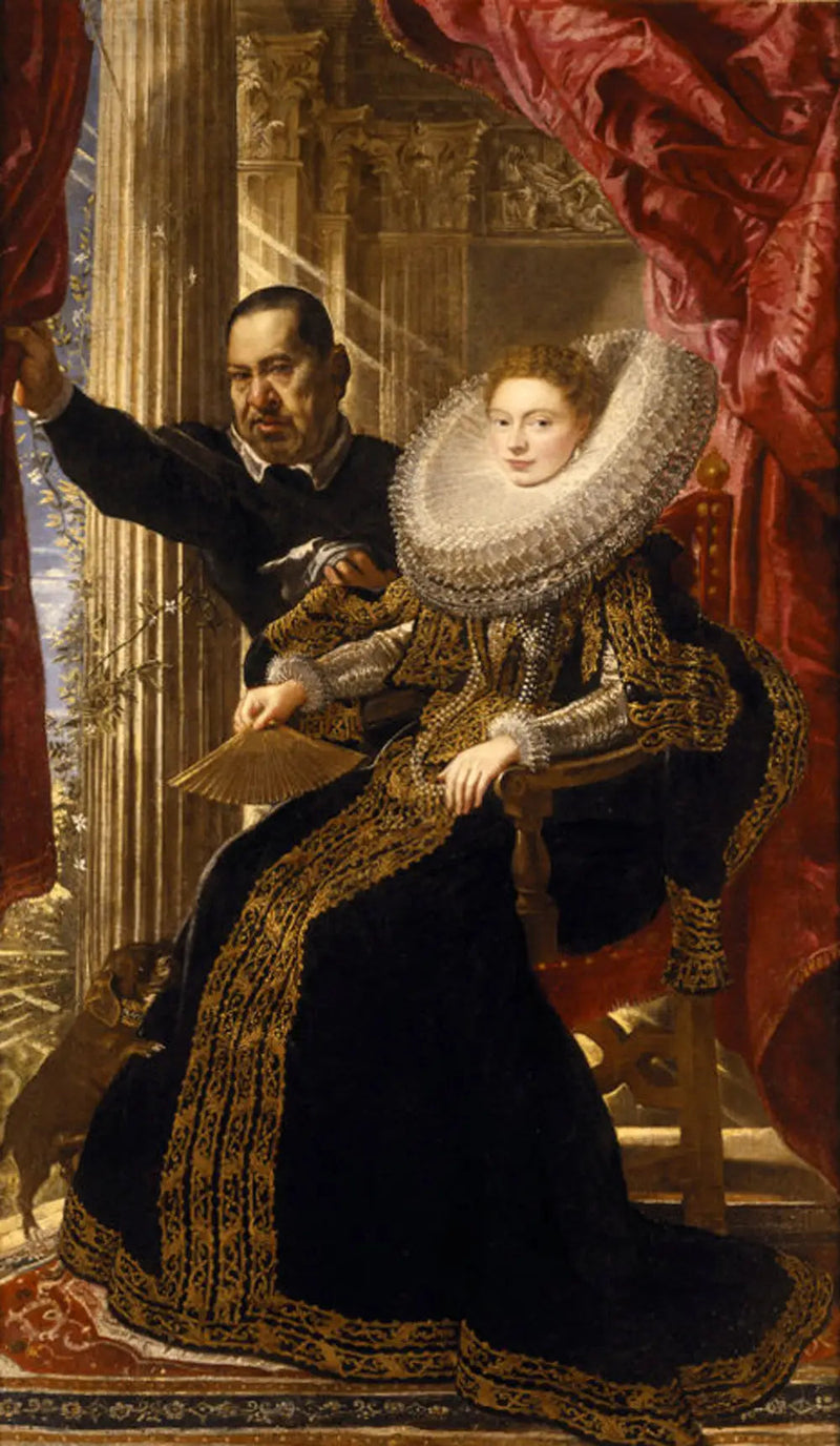 Marquise Maria Grimaldi ja hänen kääpiönsä - Peter Paul Rubens
