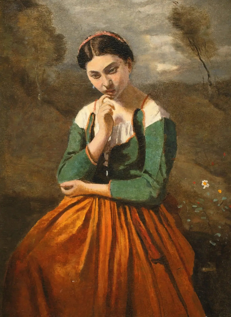 Meditaatio - Jean-Baptiste Camille Corot