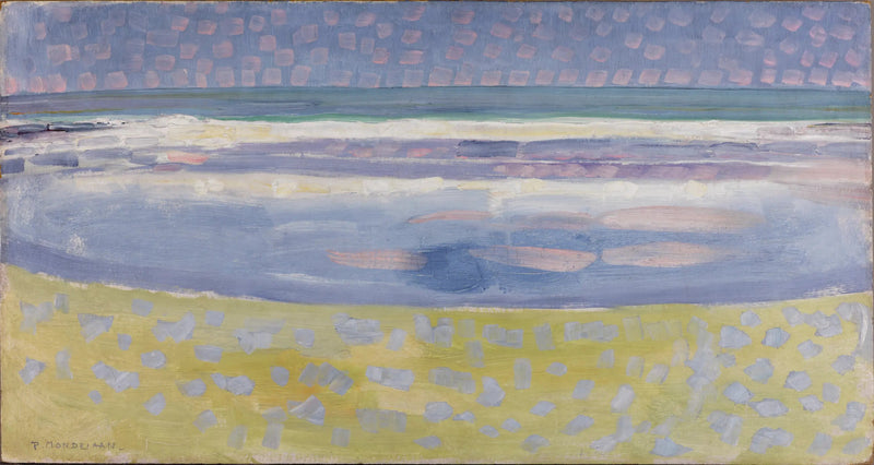 Meri auringonlaskun jälkeen - Piet Mondrian