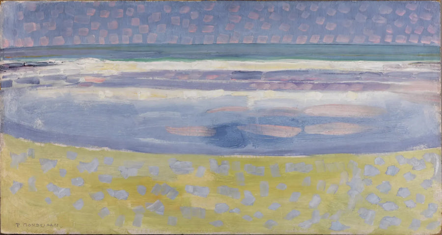 Meri auringonlaskun jälkeen - Piet Mondrian