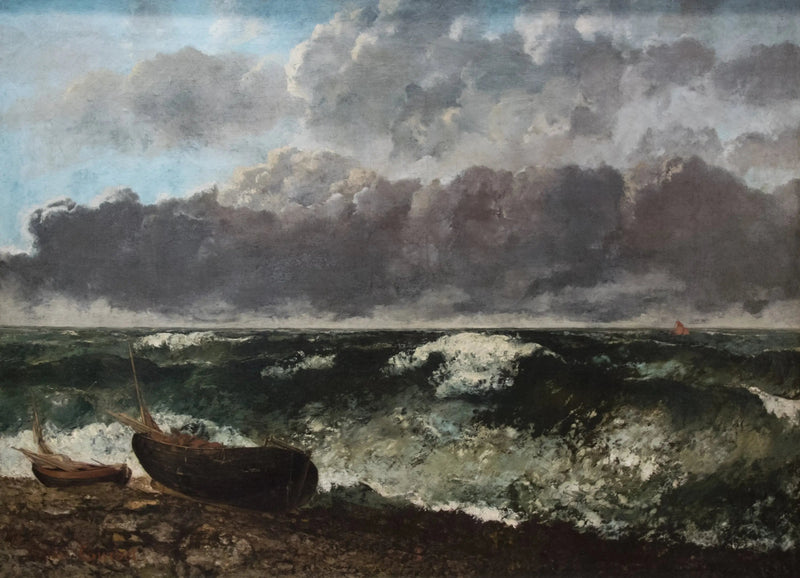 Myrskyinen Meri - Gustave Courbet