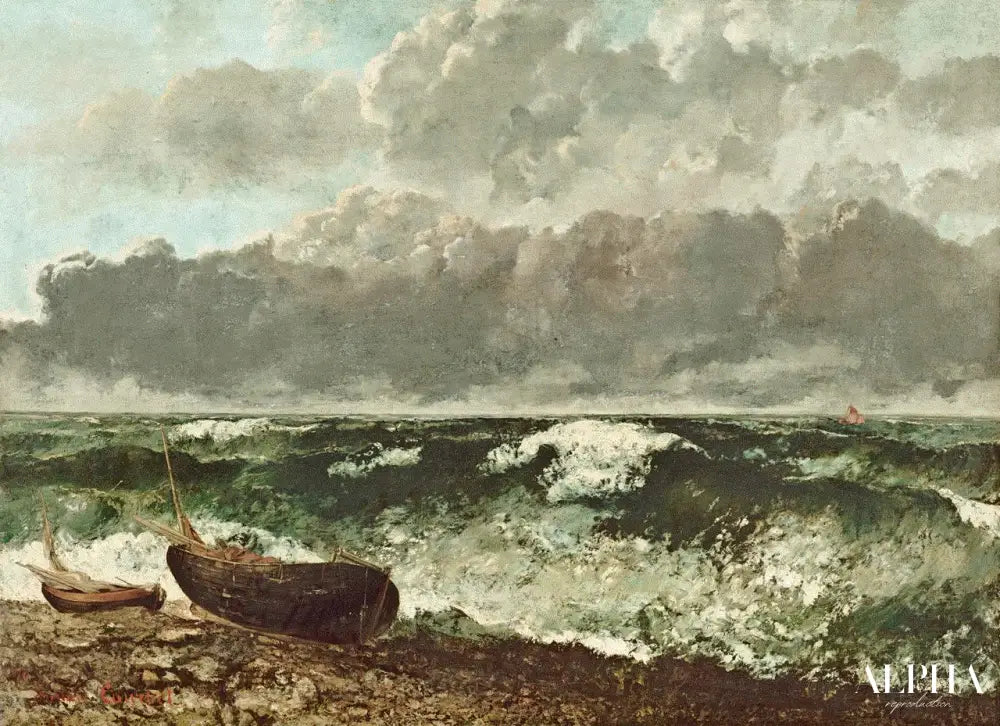 La Mer orageuse - Gustave Courbet - Reproductions de tableaux et peintures haut de gamme