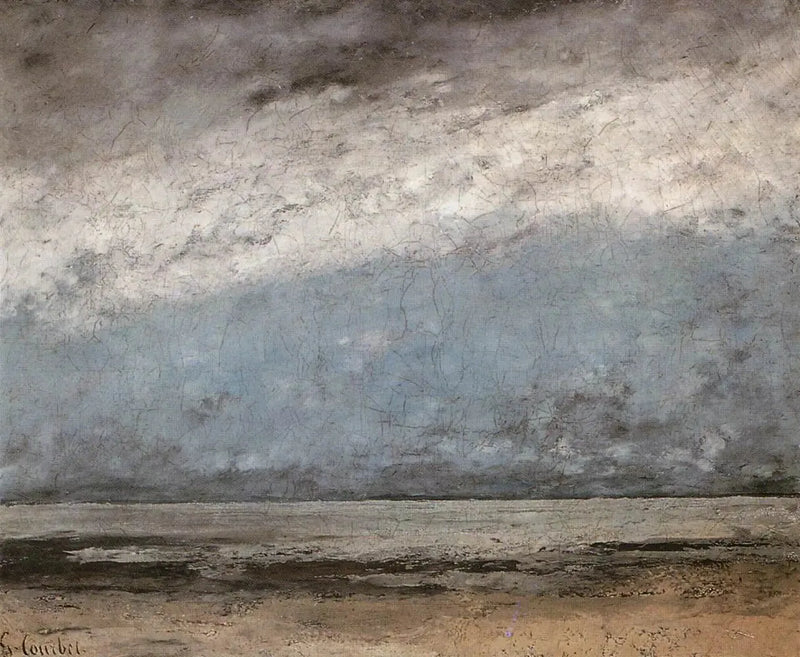Meri lähellä Trouvillea - Gustave Courbet
