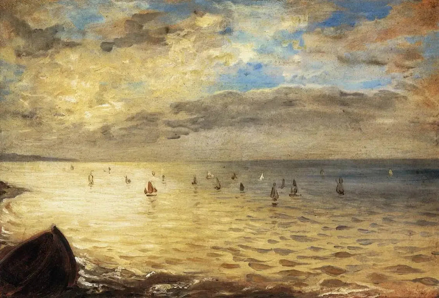 Meri Dieppen korkeuksilta - Eugène Delacroix