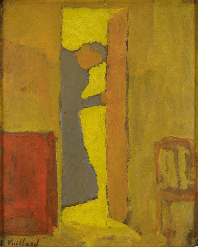 Taiteilijan äiti, joka avaa oven - Édouard Vuillard